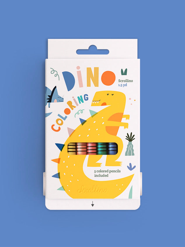 Scrollino - Dino Colouring