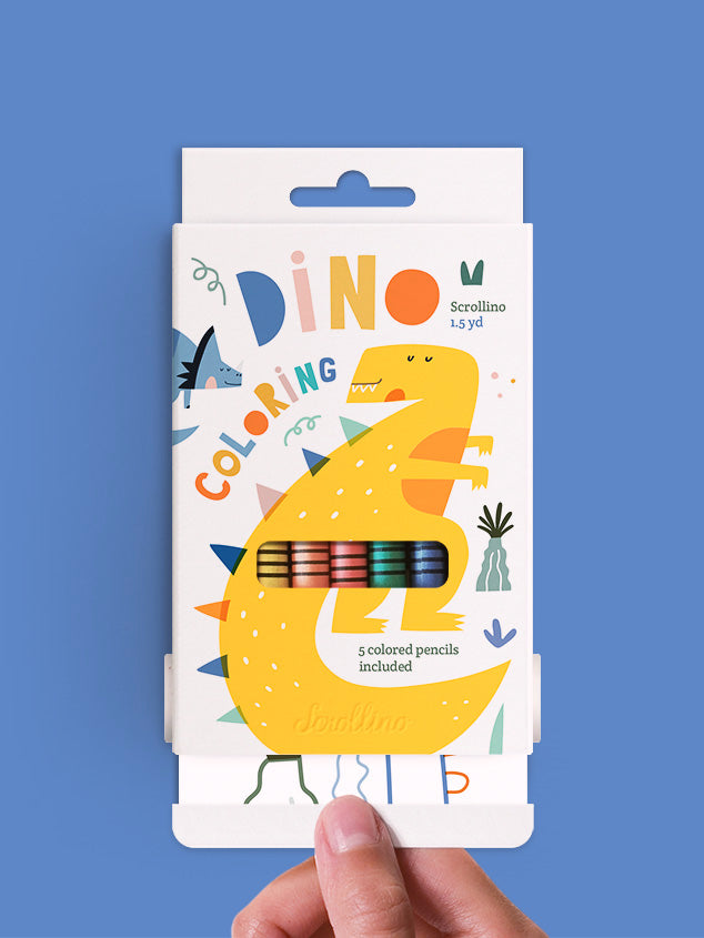 Scrollino - Dino Colouring