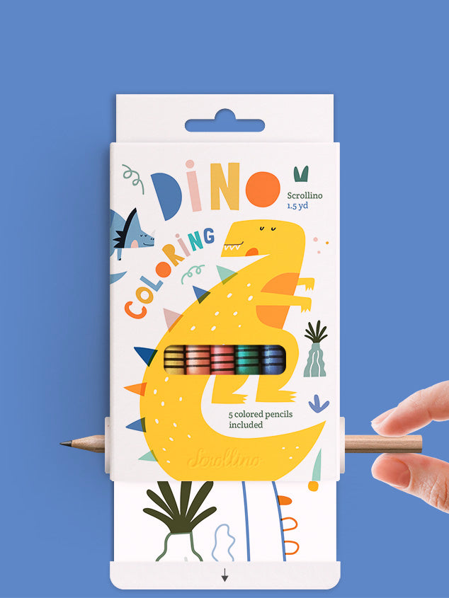 Scrollino - Dino Colouring