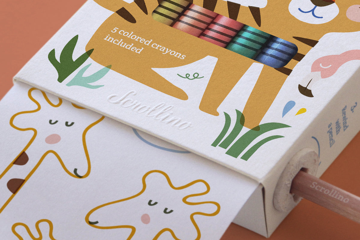 Scrollino - Zoo Colouring