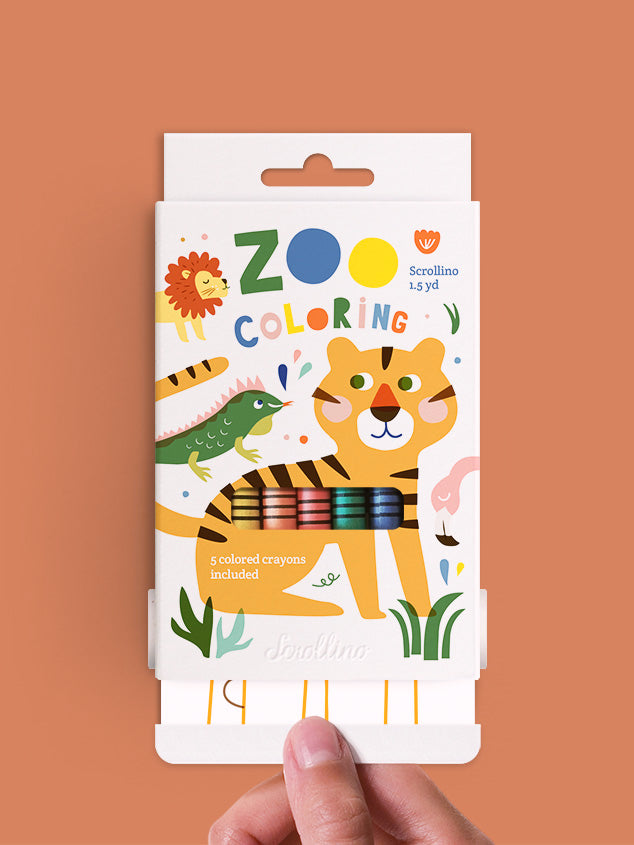 Scrollino - Zoo Colouring