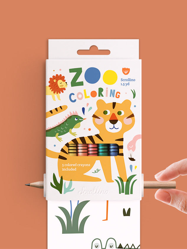 Scrollino - Zoo Colouring